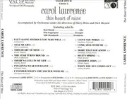 CD - Carol Lawrence - This Heart Of Mine