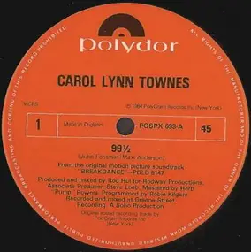 Carol Lynn Townes - 99 1/2 / Reckless / Body Work