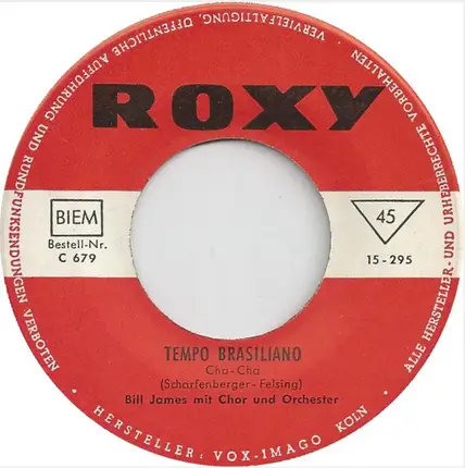 Carol Mones / Bill James - Schöner, Fremder Mann / Tempo Brasiliano