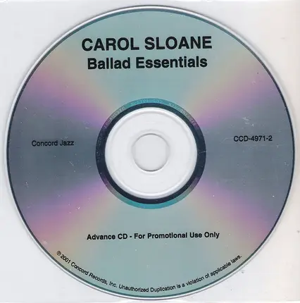 Carol Sloane - Ballad Essentials
