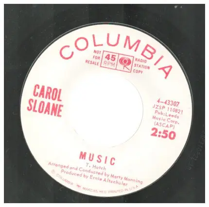 Carol Sloane - Music / Stay