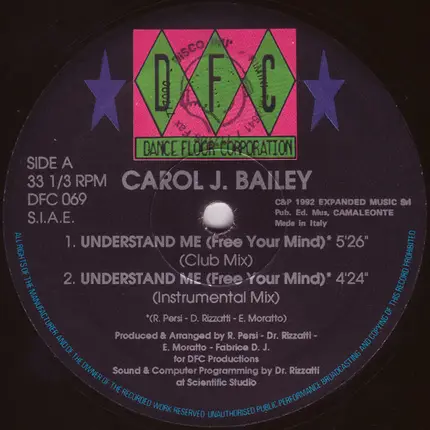 Carol Bailey - Understand Me (Free Your Mind)