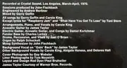 LP - Carole King - Writer: Carole King