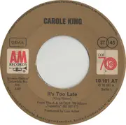 7inch Vinyl Single - Carole King - It's Too Late