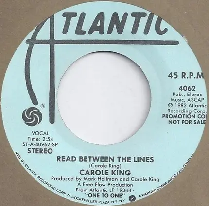 Carole King - Read Between The Lines