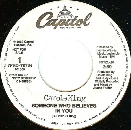 Carole King - Someone Who Believes In You