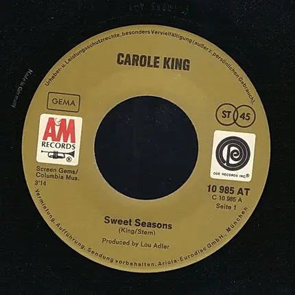 Carole King - Sweet Seasons