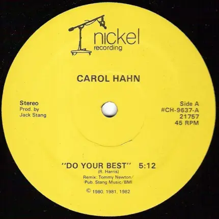 Carol Hahn - Do Your Best
