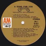 LP - Carpenters - A Song For You