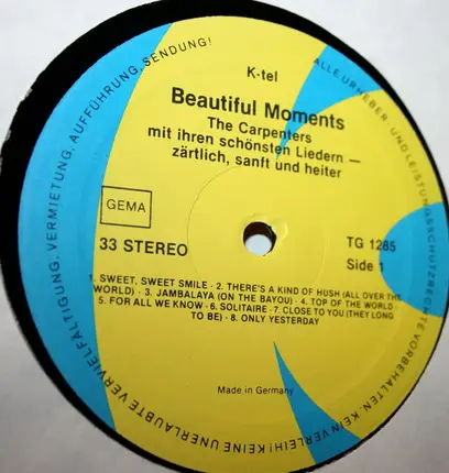 Carpenters - Beautiful Moments