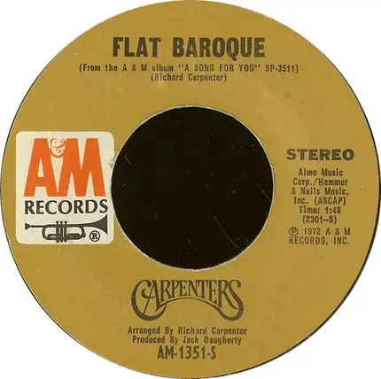 Carpenters - It's Going To Take Some Time