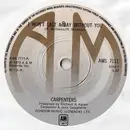 7inch Vinyl Single - Carpenters - I Won't Last A Day Without You