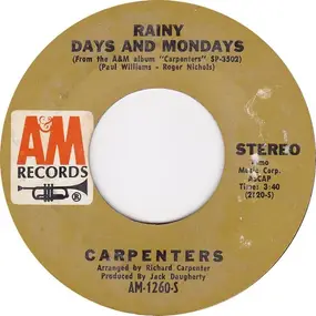 The Carpenters - Rainy Days And Mondays