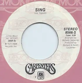 The Carpenters - Sing / Yesterday Once More