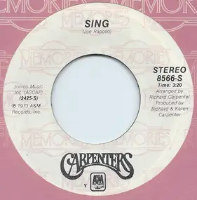 The Carpenters - Sing / Yesterday Once More