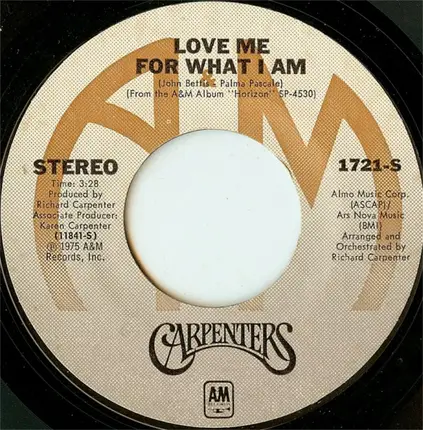 Carpenters - Solitaire / Love Me For What I Am