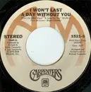 7inch Vinyl Single - Carpenters - I Won't Last A Day Without You