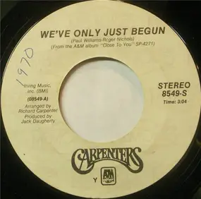 The Carpenters - We've Only Just Begun / For All We Know