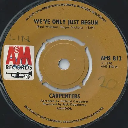 Carpenters - We've Only Just Begun