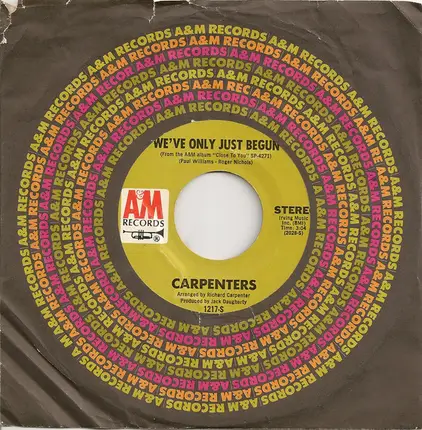 Carpenters - We've Only Just Begun