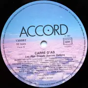LP - Carré D'As - Les Plus Grands Succès Italiens