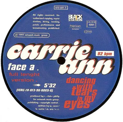 Carrie Ann - Dancing With Tears In My Eyes