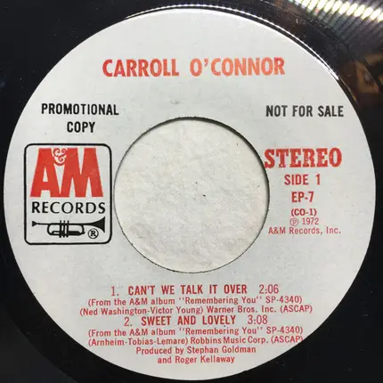 Carroll O'Connor - Can't We Talk It Over - Sweet And Lovely