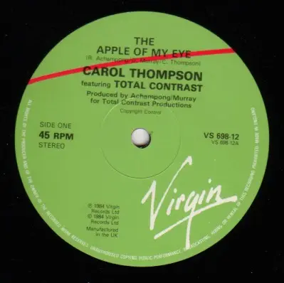 Carroll Thompson Featuring Total Contrast - The Apple Of My Eye