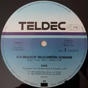 12inch Vinyl Single - Carsten Pape - Ich Brauch Dich Diesen Sommer