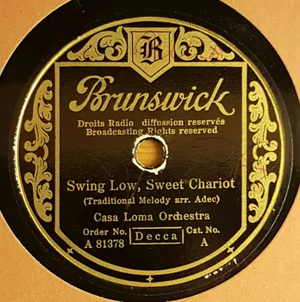 Casa Loma Orchestra - Swing Low, Sweet Chariot / Casa Loma Stomp
