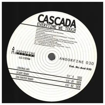 Cascada - Everytime We Touch (Remixes)
