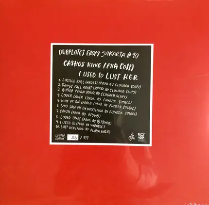 Cashus King - Dubplates From Jakarta # 10 (I Used To Lust Her)