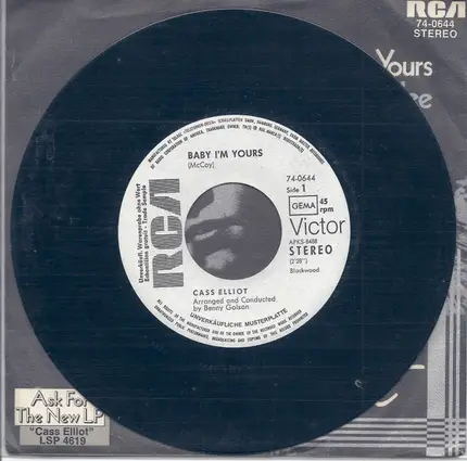 Cass Elliot - Baby I'm Yours / Cherries Jubilee