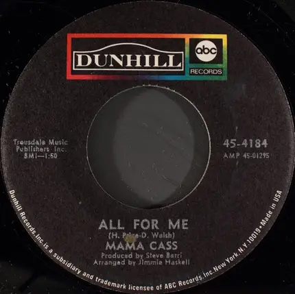 Cass Elliot - Move In A Little Bit Closer, Baby