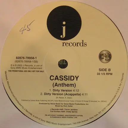 Cassidy - Anthem