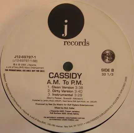 Cassidy - B-Boy Stance / A.M. To P.M.