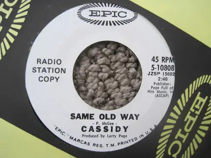 Cassidy - Jakaranda / Same Old Way