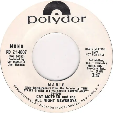 Cat Mother And The All-Night Newsboys - Can You Dance To It?