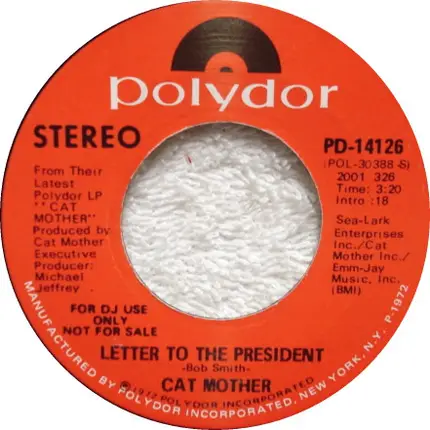 Cat Mother And The All-Night Newsboys - Letter To The President