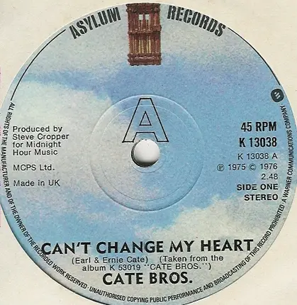 Cate Brothers - Can't Change My Heart