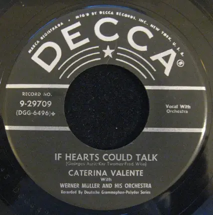 Caterina Valente With Werner Müller Und Sein Orchester / Caterina Valente With Orchester Kurt Edelh - If Hearts Could Talk / Fiesta Cubana