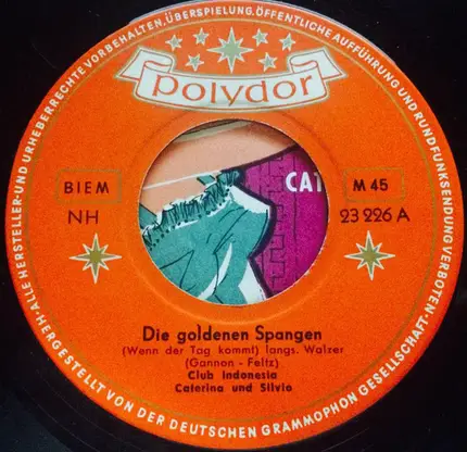 Caterina Valente - Die Goldenen Spangen / Ukulele, Du Mußt Weinen