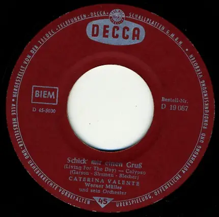 Caterina Valente - Schick Mir Einen Gruß