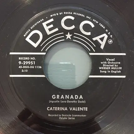 Caterina Valente - There But For The Grace Of God Go I / Granada