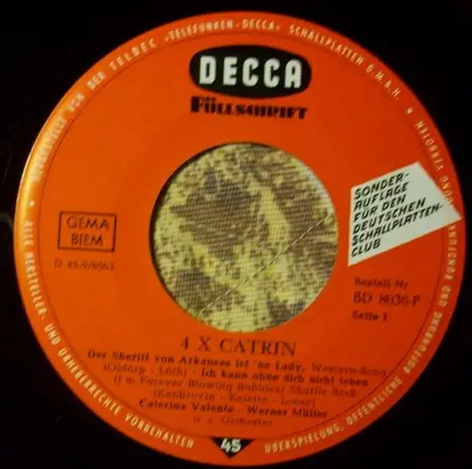 Caterina Valente - 4 x Catrin