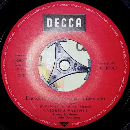 Caterina Valente - Das Kann Morgen Schon Anders Sein