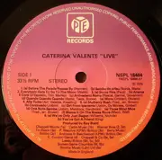 LP - Caterina Valente - The Live Concert Album