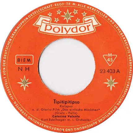 Caterina Valente - Tipitipitipso / Amadeo, Ich Will Warten