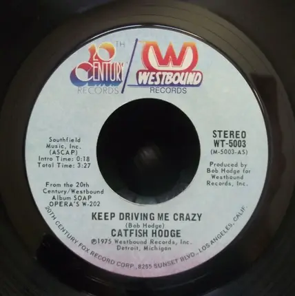 Catfish Hodge - Keep Driving Me Crazy / We Got Love In Our House