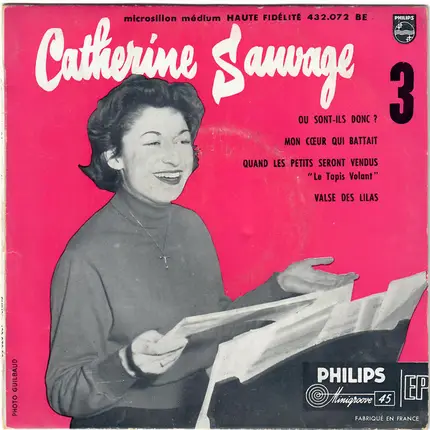 Catherine Sauvage - 3 - Ou Sont-Ils Donc ?